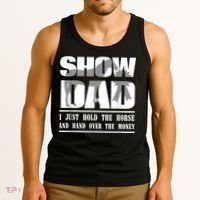 Funny Horse Show Dad Tank Top thumb 3