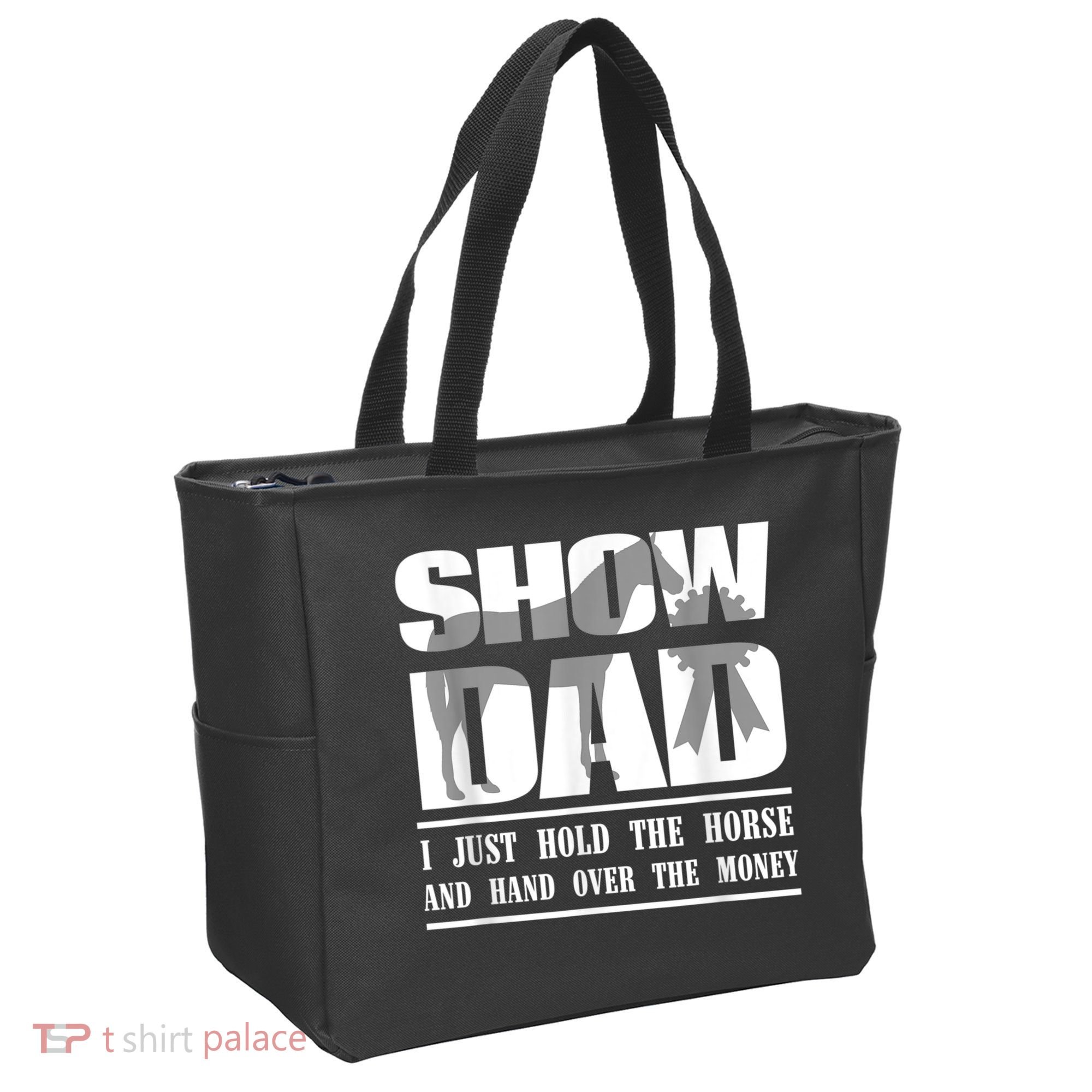 Funny Horse Show Dad Tote Bag