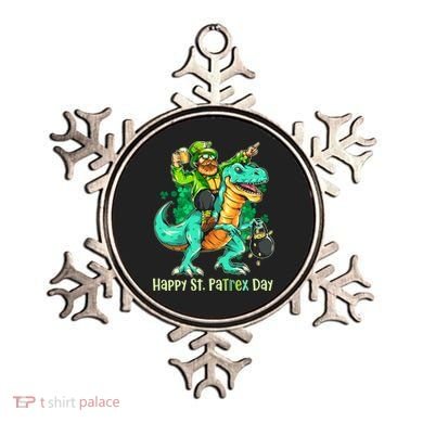 Funny Happy St. PaTREX Day Leprechaun Riding Trex Dinosaur Ornament
