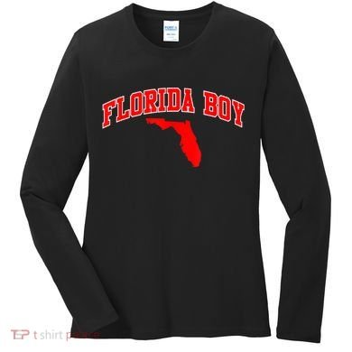 Floridian Home State Florida Boy Women's Long Sleeve Shirt