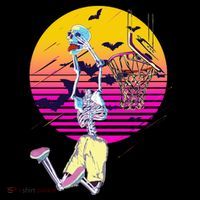 Funny Halloween Skeleton Basketball Player Dunking Skull Coffee Mug thumb 5