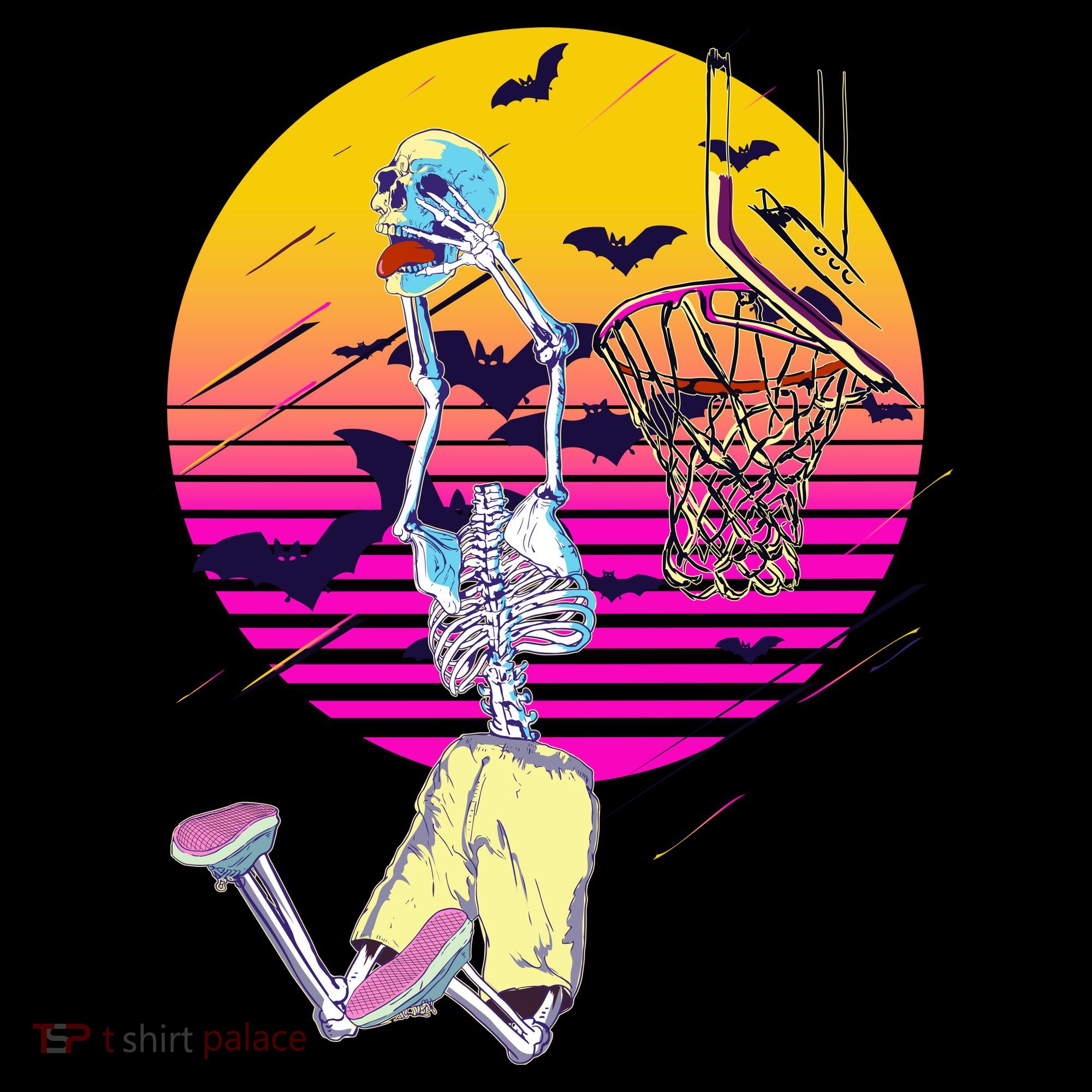 Funny Halloween Skeleton Basketball Player Dunking Skull Coffee Mug