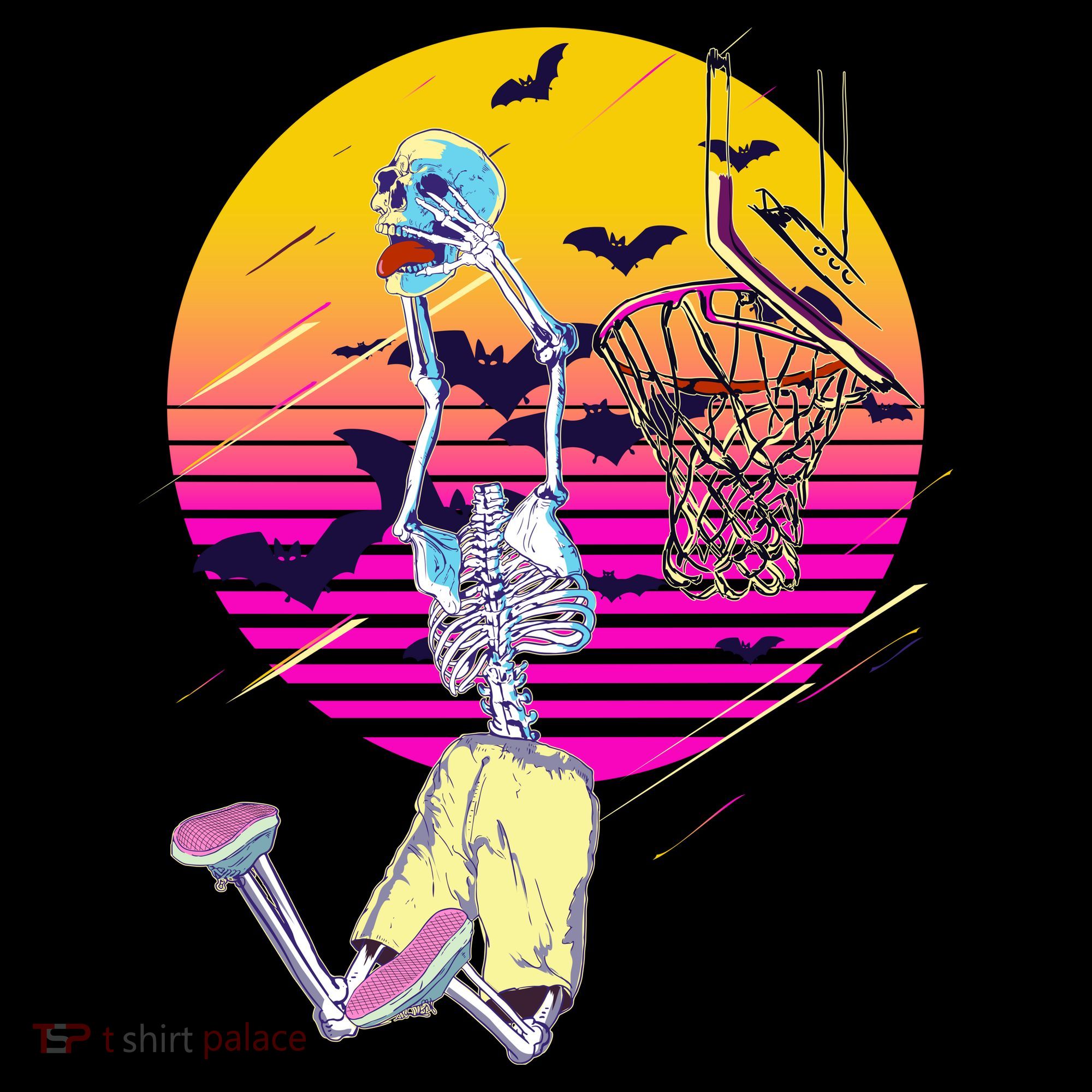 Funny Halloween Skeleton Basketball Player Dunking Skull Women's Hoodie