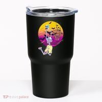 Funny Halloween Skeleton Basketball Player Dunking Skull Tumbler thumb 0
