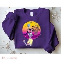 Funny Halloween Skeleton Basketball Player Dunking Skull Sweatshirt thumb 2