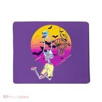 Funny Halloween Skeleton Basketball Player Dunking Skull Mousepad thumb 0