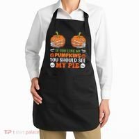Funny Halloween Shirts, If You Like Pumpkins You Should See Pie Funny Halloween Apron thumb 2