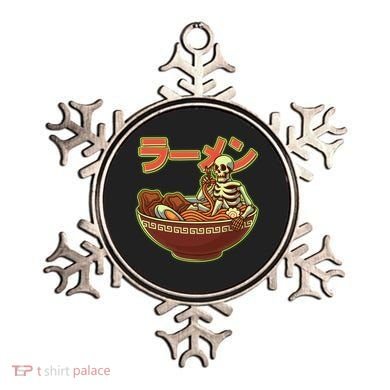 Funny Halloween Skeleton Japanese Ramen Bowl Ornament