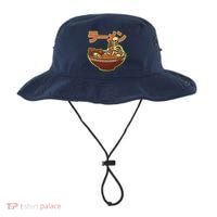 Funny Halloween Skeleton Japanese Ramen Bowl Bucket Hat thumb 0