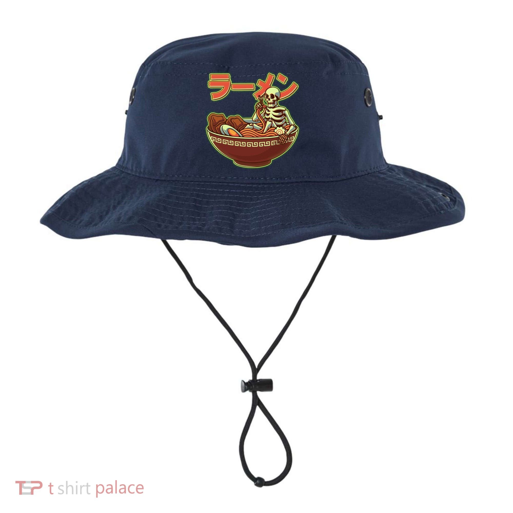 Funny Halloween Skeleton Japanese Ramen Bowl Bucket Hat