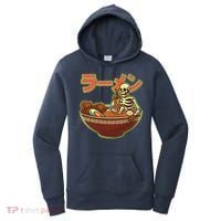 Funny Halloween Skeleton Japanese Ramen Bowl Women's Hoodie thumb 0