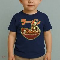 Funny Halloween Skeleton Japanese Ramen Bowl Toddler T-Shirt thumb 2