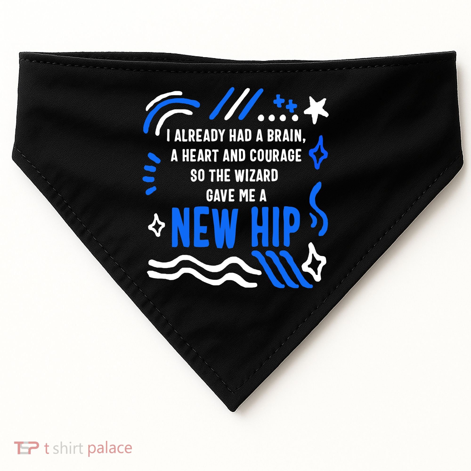 Funny Hip Surgery Replacement I Already Had A Brain A Heart And Courage New Hip USA-Made Doggie Bandana