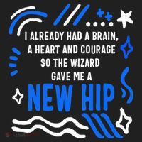 Funny Hip Surgery Replacement I Already Had A Brain A Heart And Courage New Hip Beanie thumb 2