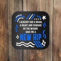 Funny Hip Surgery Replacement I Already Had A Brain A Heart And Courage New Hip Coaster thumb 0