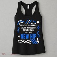 Funny Hip Surgery Replacement I Already Had A Brain A Heart And Courage New Hip Women's Tank Top thumb 3