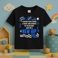 Funny Hip Surgery Replacement I Already Had A Brain A Heart And Courage New Hip Toddler T-Shirt thumb 3