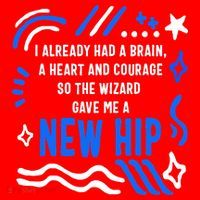 Funny Hip Surgery Replacement I Already Had A Brain A Heart And Courage New Hip Santa Hat thumb 1