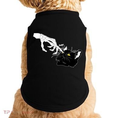Funny Halloween Skeleton Boop Kitten Cat Nose Doggie Tank