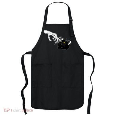 Funny Halloween Skeleton Boop Kitten Cat Nose Apron