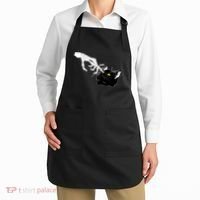 Funny Halloween Skeleton Boop Kitten Cat Nose Apron thumb 2
