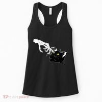 Funny Halloween Skeleton Boop Kitten Cat Nose Women's Tank Top thumb 0