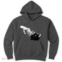 Funny Halloween Skeleton Boop Kitten Cat Nose Hoodie thumb 0