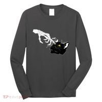 Funny Halloween Skeleton Boop Kitten Cat Nose Long Sleeve Shirt thumb 0