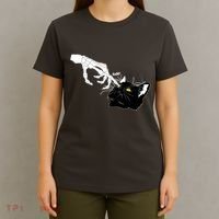 Funny Halloween Skeleton Boop Kitten Cat Nose T-Shirt thumb 4