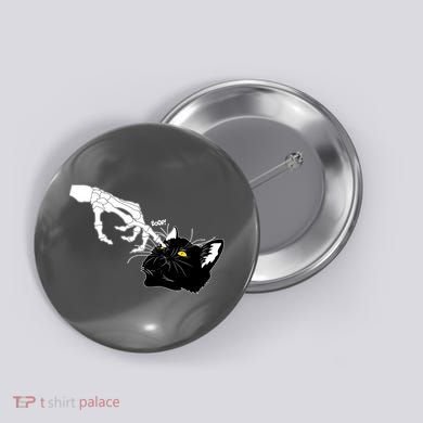 Funny Halloween Skeleton Boop Kitten Cat Nose Button