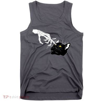 Funny Halloween Skeleton Boop Kitten Cat Nose Tank Top