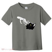 Funny Halloween Skeleton Boop Kitten Cat Nose Toddler T-Shirt thumb 0