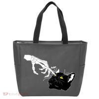 Funny Halloween Skeleton Boop Kitten Cat Nose Tote Bag thumb 0