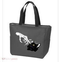 Funny Halloween Skeleton Boop Kitten Cat Nose Tote Bag thumb 3