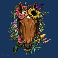 Floral Horse Spring Nature Horse Lovers For Women Men Women's Hoodie thumb 2