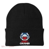 Funny Heart Shark Crusher Valentines Day Jawsome Beach Gift Beanie thumb 0