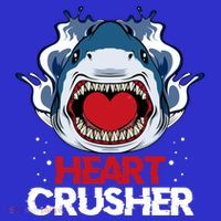 Funny Heart Shark Crusher Valentines Day Jawsome Beach Gift Toddler Hoodie thumb 2