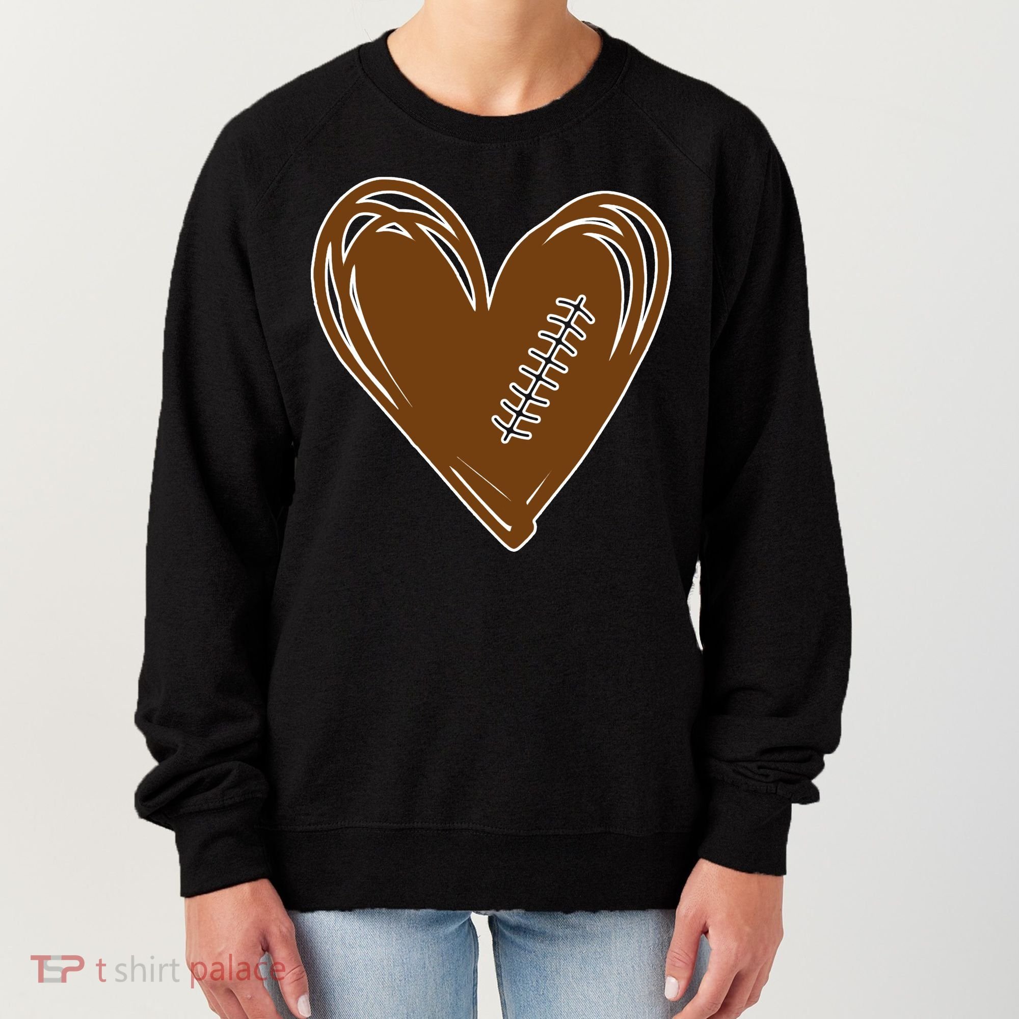Football Heart Sport Lover Women's Sweatshirt