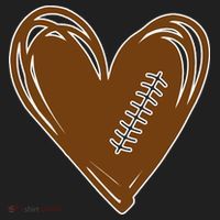 Football Heart Sport Lover Women's Sweatshirt thumb 2