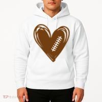 Football Heart Sport Lover Hoodie thumb 2