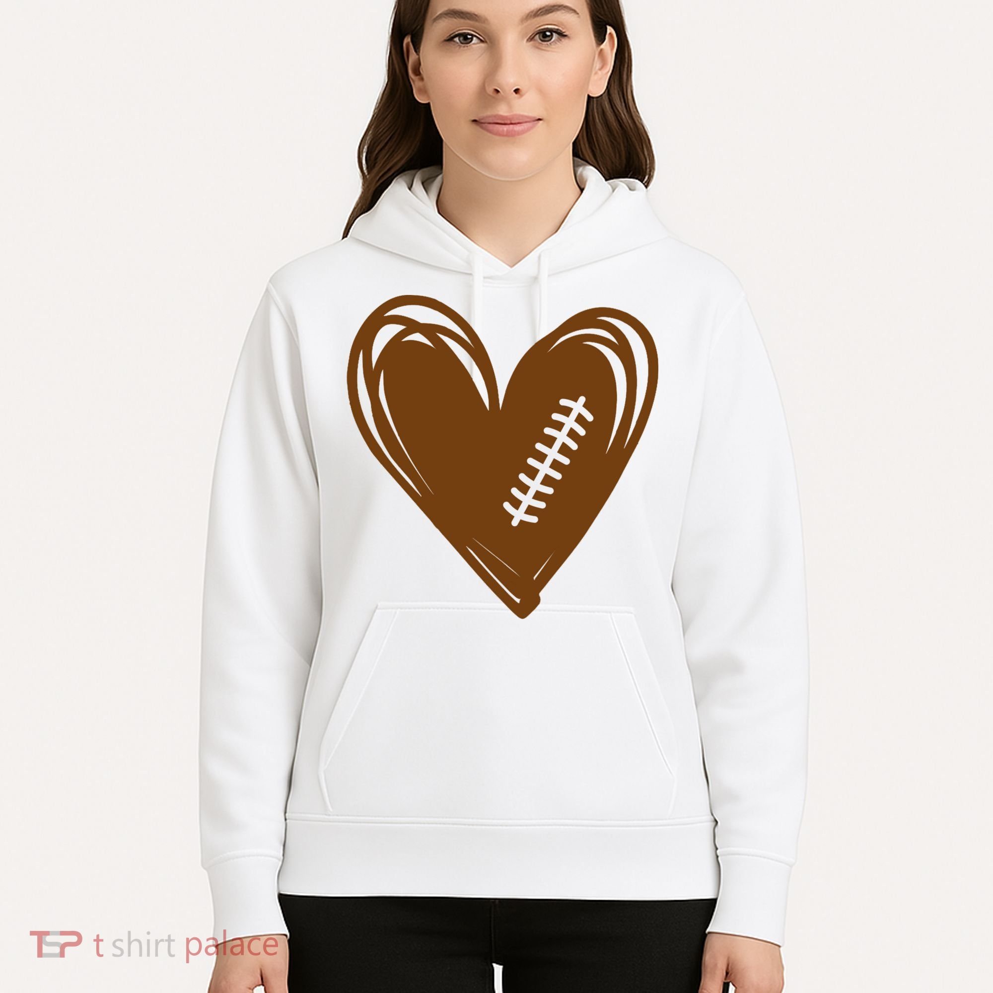 Football Heart Sport Lover Hoodie