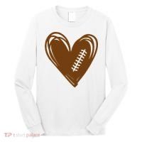 Football Heart Sport Lover Long Sleeve Shirt thumb 0