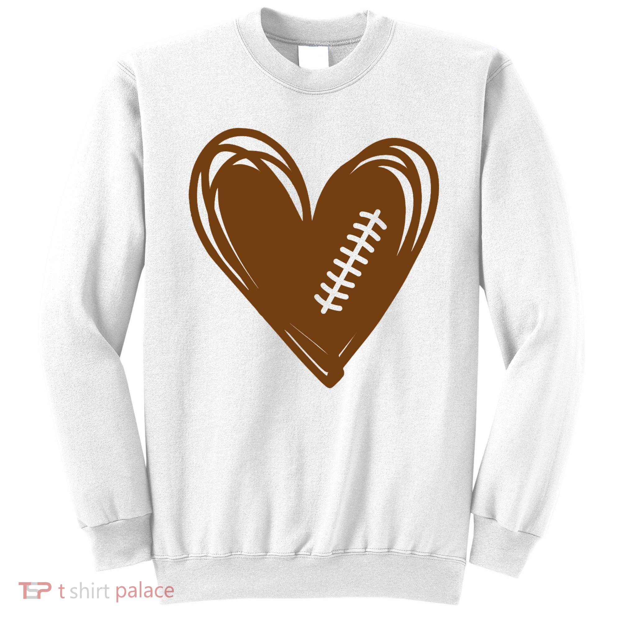 Football Heart Sport Lover Sweatshirt