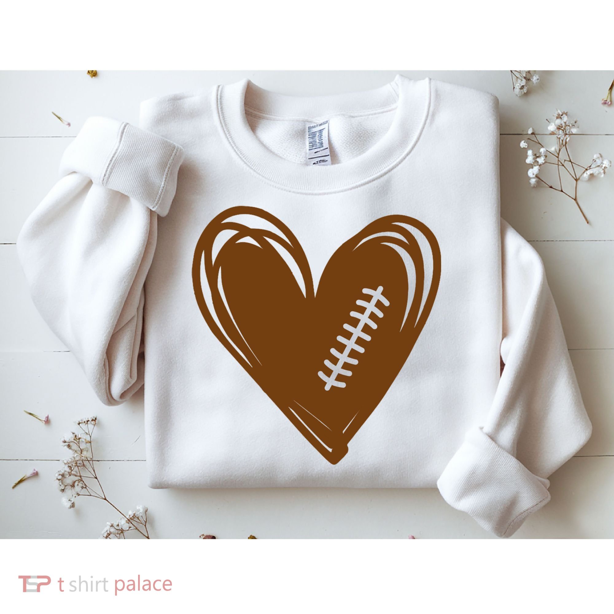Football Heart Sport Lover Sweatshirt