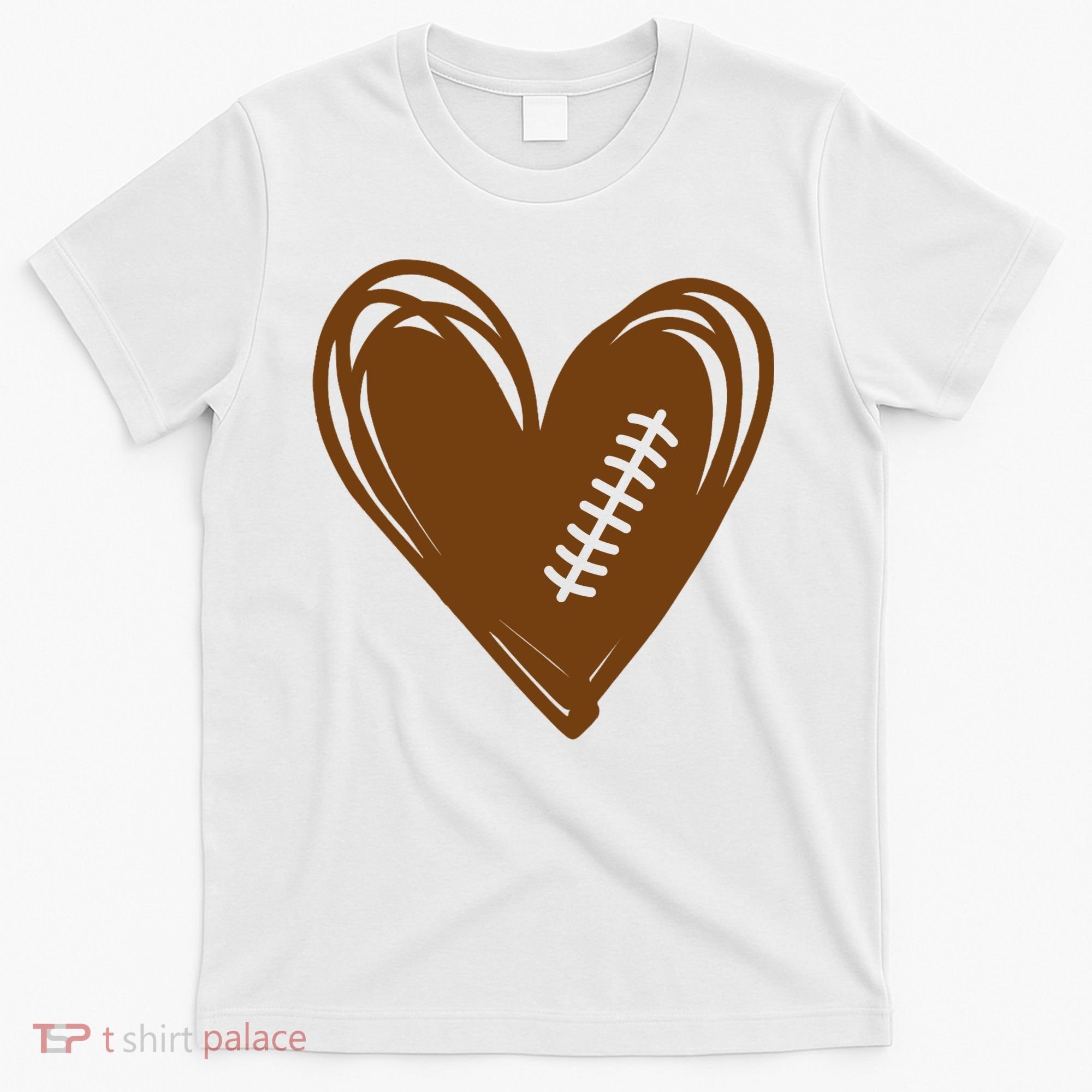 Football Heart Sport Lover T-Shirt