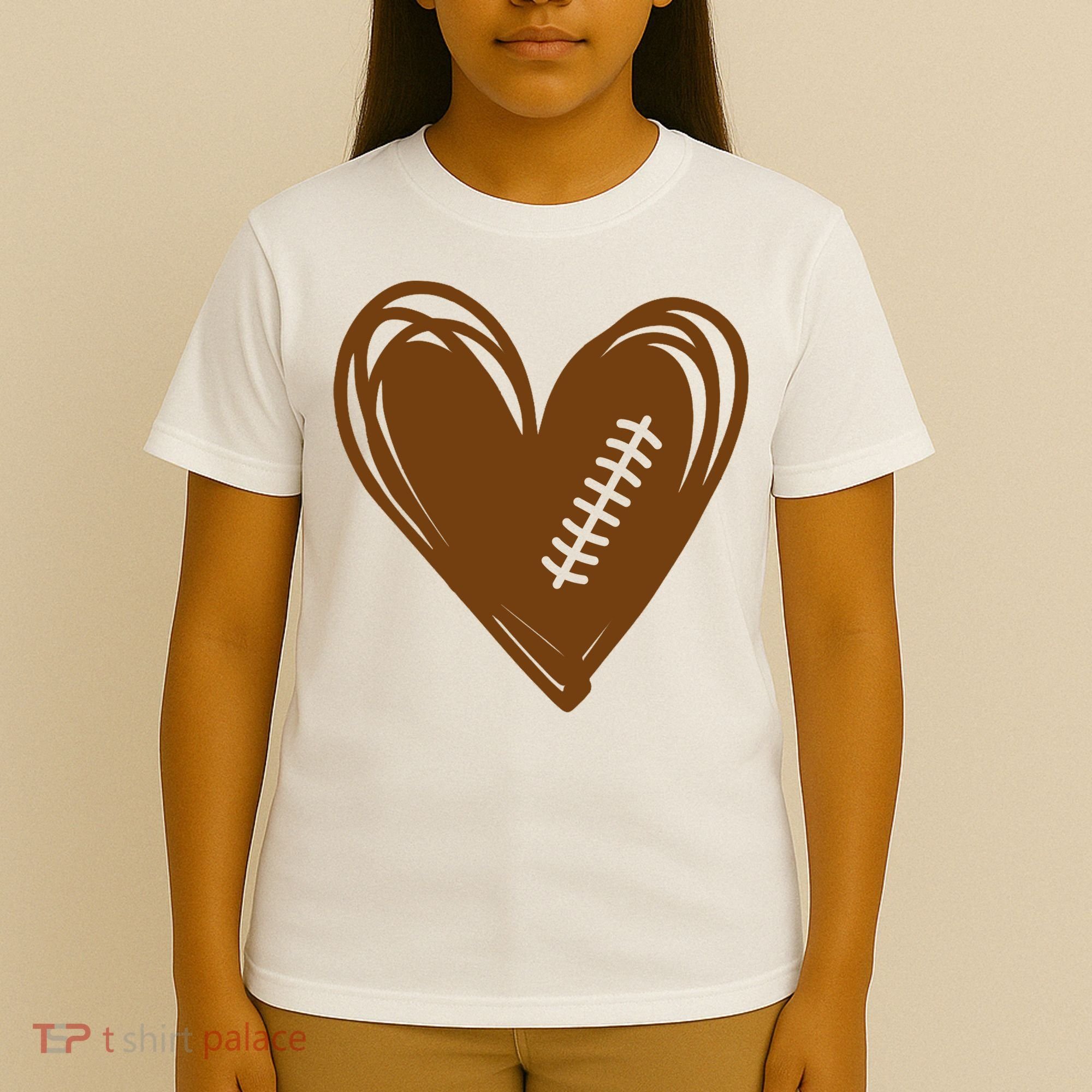 Football Heart Sport Lover T-Shirt