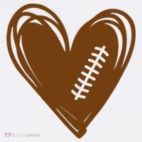Football Heart Sport Lover T-Shirt thumb 7