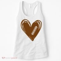 Football Heart Sport Lover Women's Tank Top thumb 0
