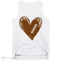 Football Heart Sport Lover Tank Top thumb 0