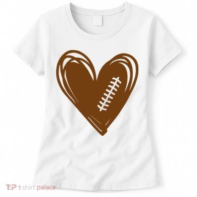Football Heart Sport Lover Women's T-Shirt